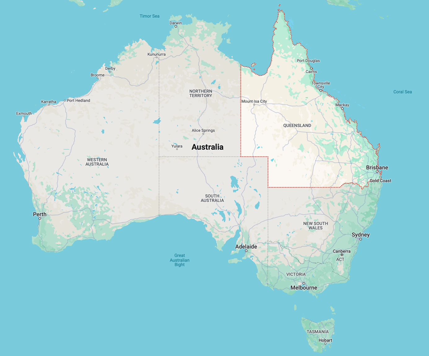 Map of Australia