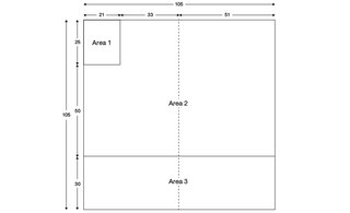 Figure 26.1: Base label layout – dimensions (mm) for 400–600 mL pack